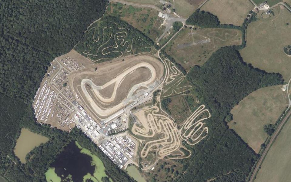 Circuit de Motocross des Tourneix vu du ciel