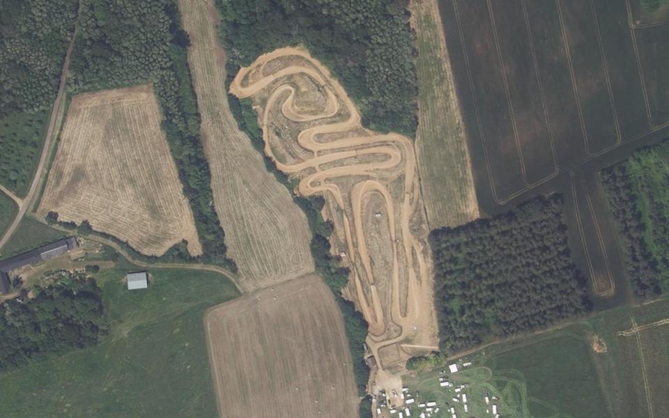 Circuit de Motocross les Gauffaudieres vu du ciel