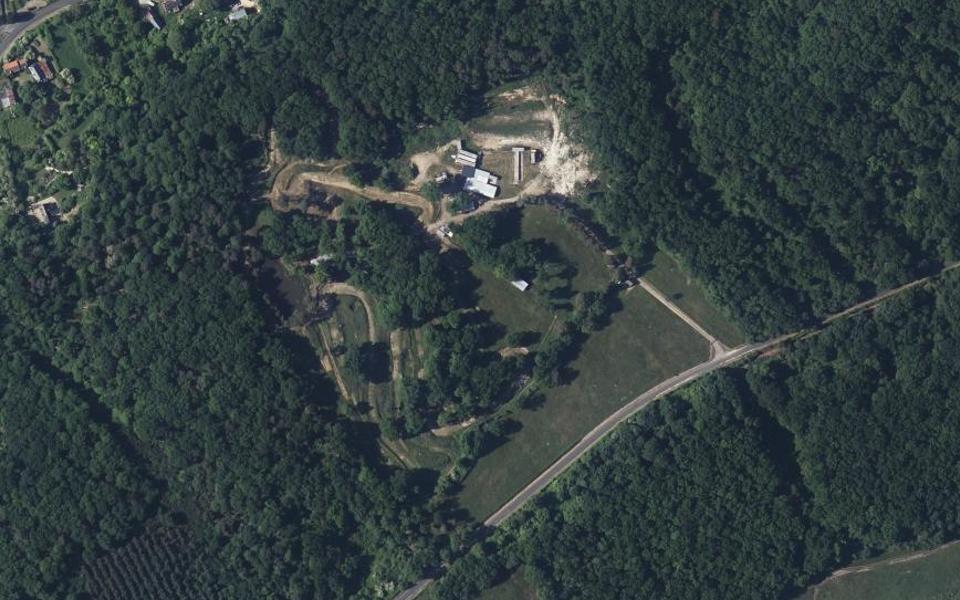 Circuit de Motocross de Huismes seen from above