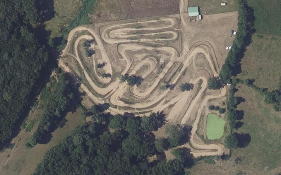 Circuit de Motocross de Bethenet vu du ciel