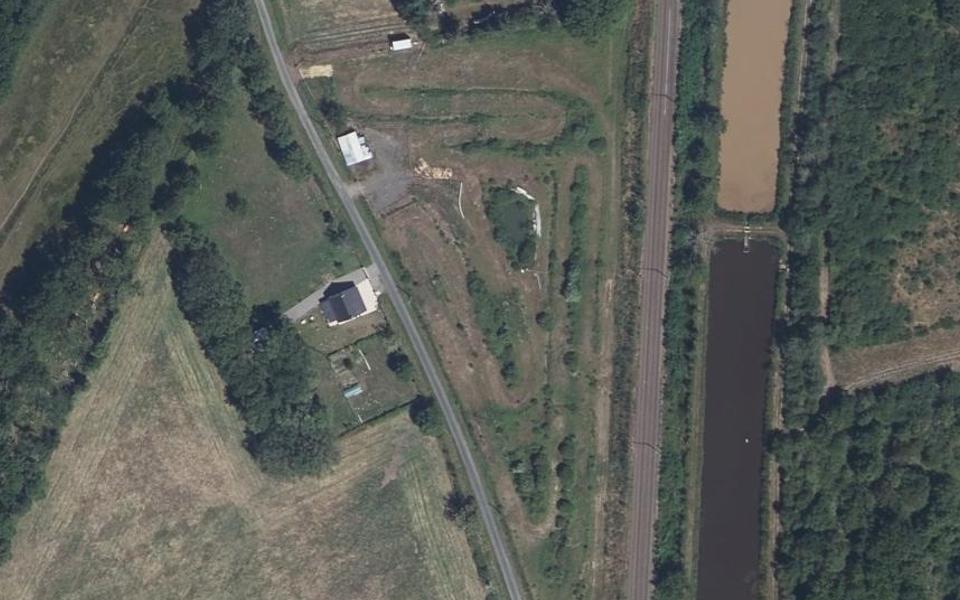Circuit de Motocross de Theillay seen from above