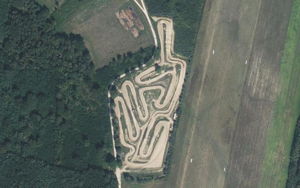 Circuit de Motocross d'Abergement de Cuisery vu du ciel