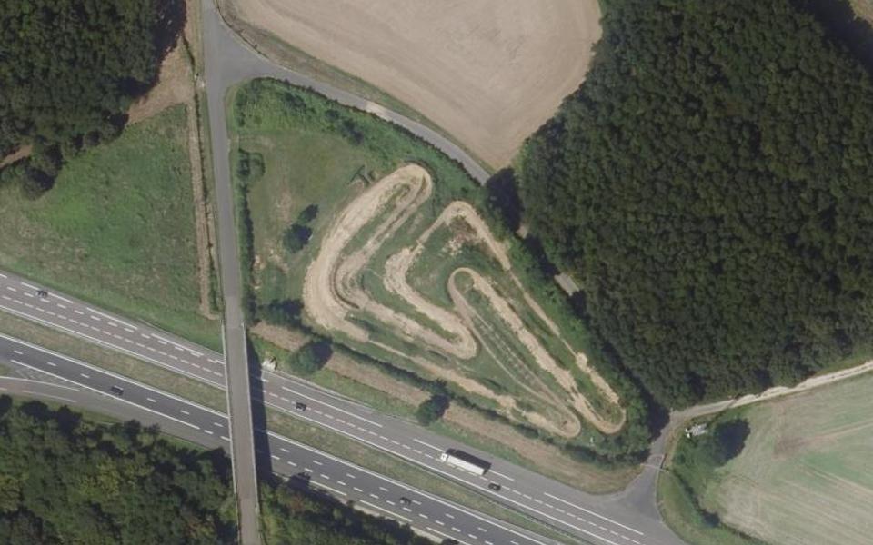 Circuit de Supercross de Vinneuf vu du ciel