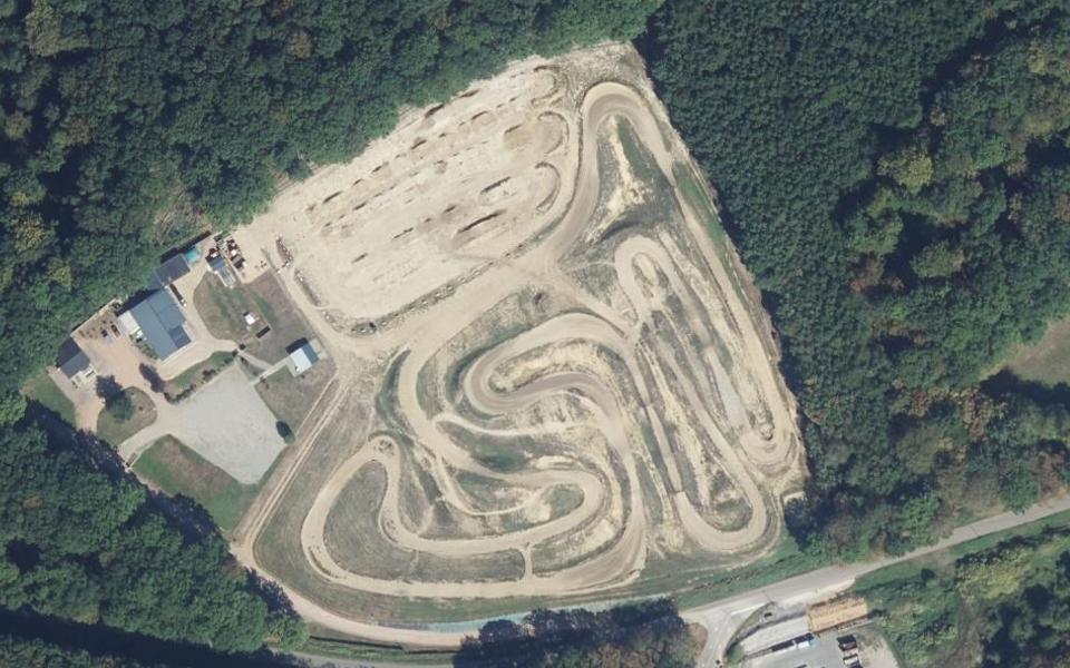 Circuit de Motocross de Sichamps vu du ciel