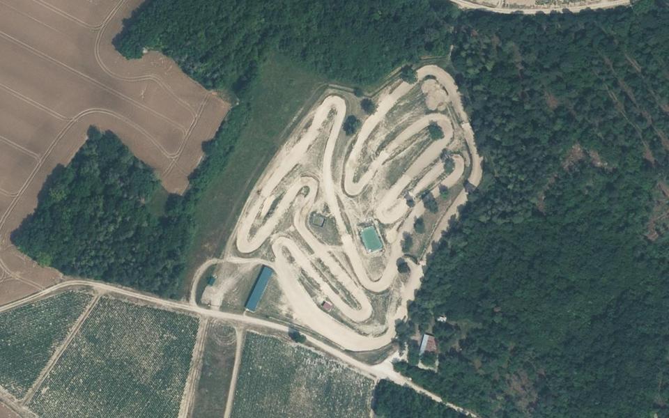 Circuit de Motocross de Molosmes seen from above