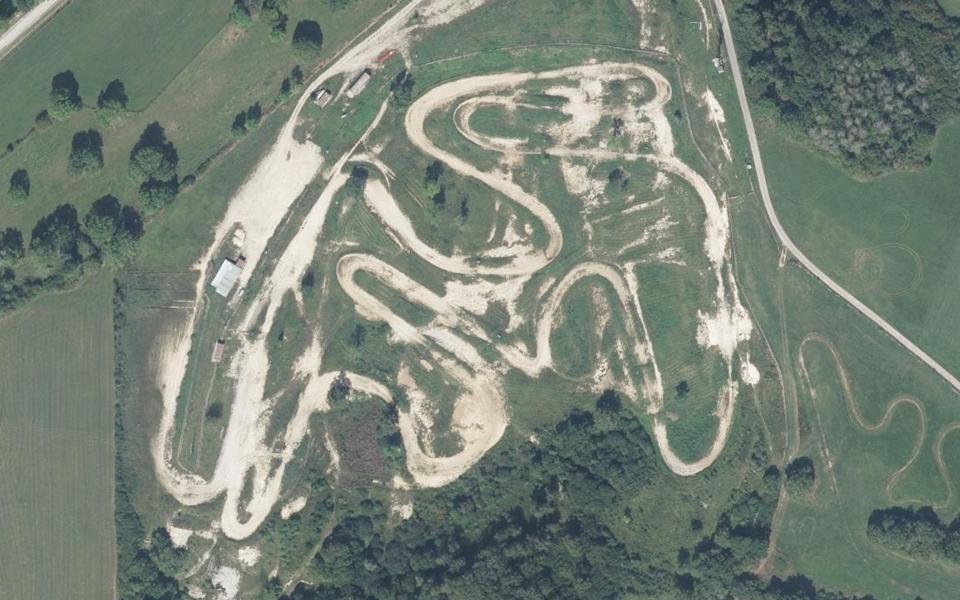 Circuit de la Combe aux Loups seen from above