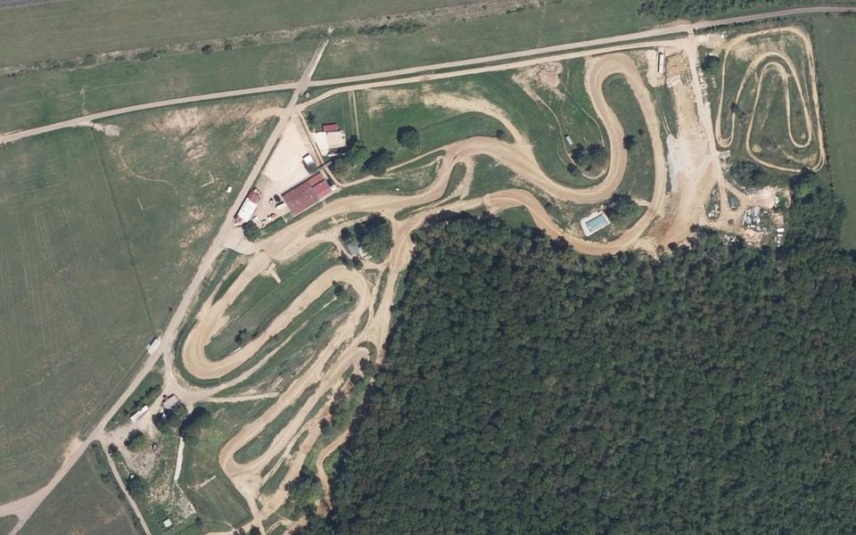 Circuit de Motocross de Frotey-les-Vesoul seen from above