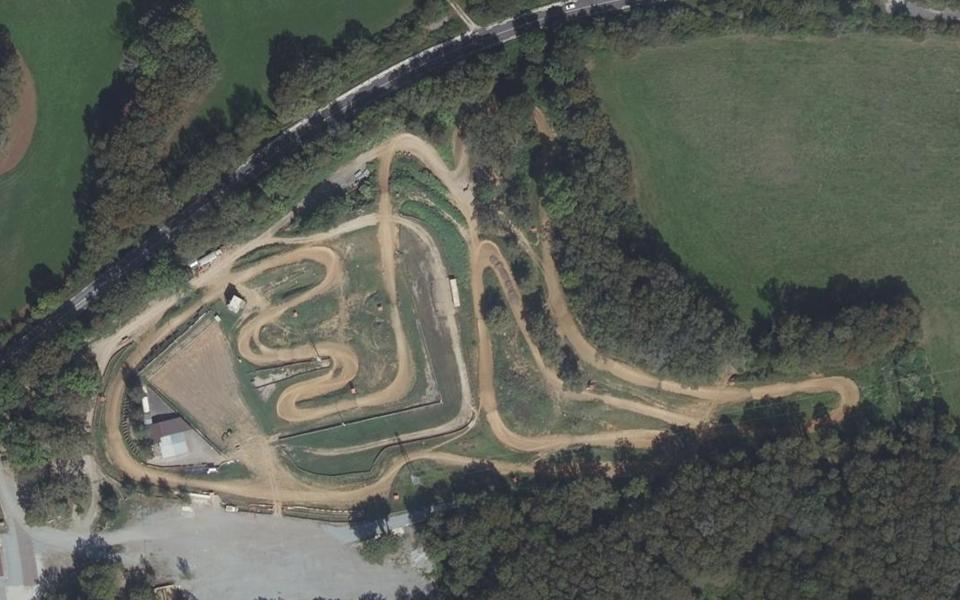 Circuit de Motocross d'Arcey vu du ciel