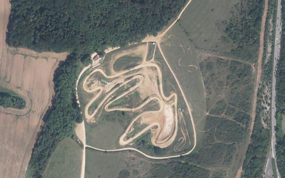 Circuit de Motocross la Combe aux Loups vu du ciel