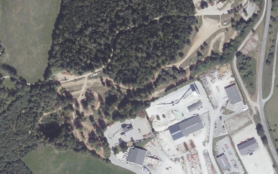 Circuit de Motocross des Fins seen from above