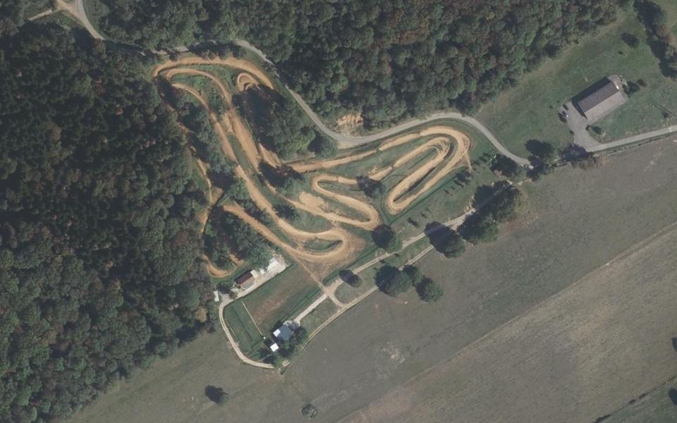Circuit de Motocross de la Chaux vu du ciel