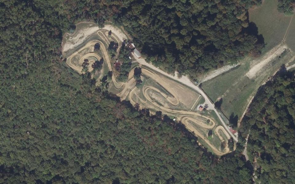 Circuit de Motocross de Mandeure seen from above