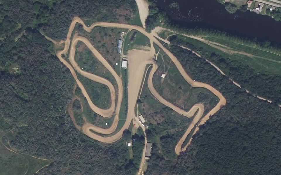 Circuit de Motocross de Thouars seen from above