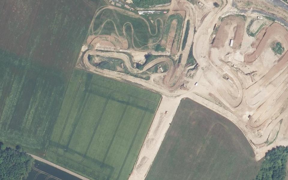 Circuit de Motocross de Faye sur Ardin et Surin seen from above
