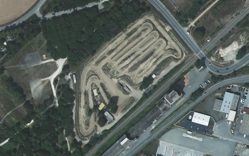 Circuit de Motocross de Dompierre sur Mer seen from above