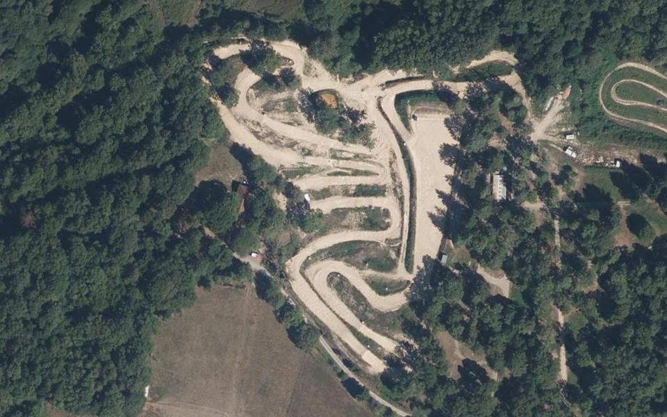 Circuit de Motocross de Brigueuil vu du ciel
