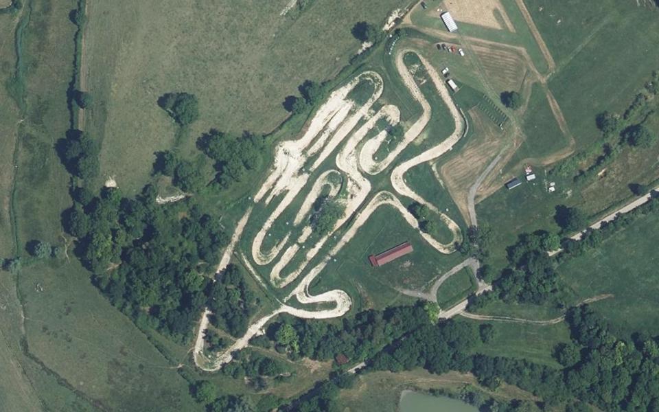 Circuit de Motocross de Souys seen from above