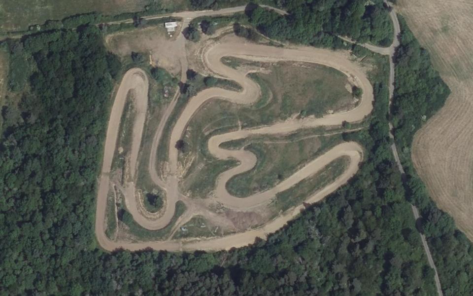 Circuit de Motocross d'Aydat seen from above
