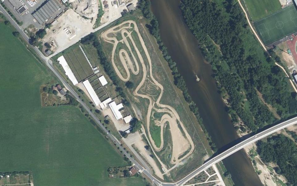 Circuit de Motocross de Moulins seen from above