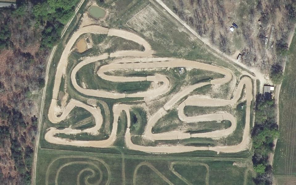 Circuit de Milhac seen from above