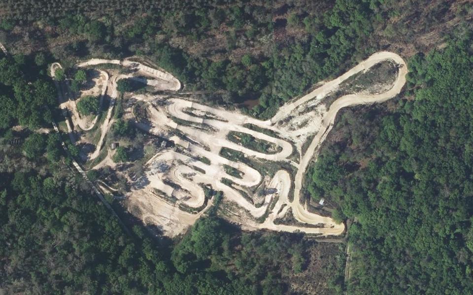 Circuit de Motocross de Saint Christophe de Double seen from above