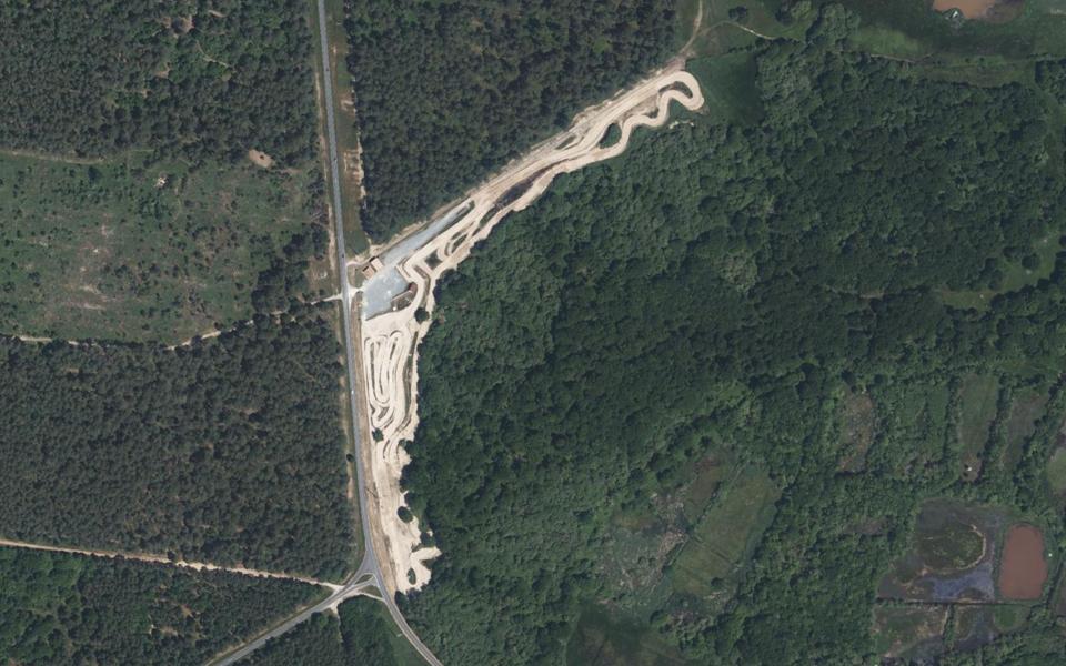 Circuit de Motocross des Esteys vu du ciel