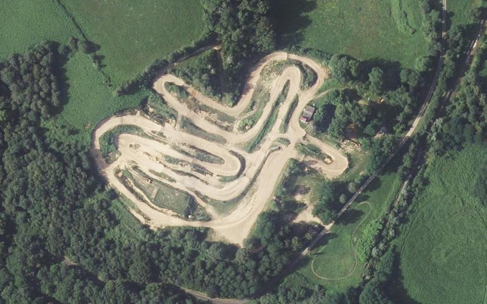 Circuit de Motocross de Buzy seen from above