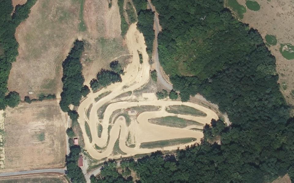 Circuit de Motocross d'Arroses seen from above