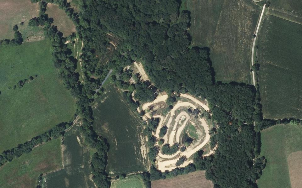 Circuit de Motocross de Sedze Maubecq vu du ciel