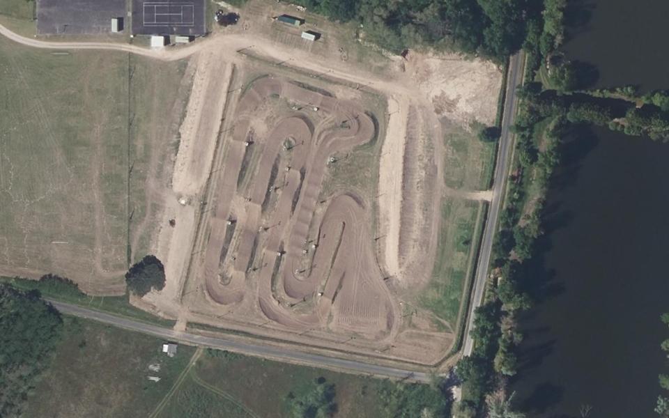 Circuit de Supercross de Sablons vu du ciel