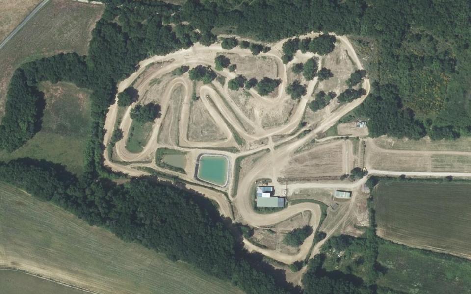 Circuit de Motocross d'Auch-Auterrive seen from above