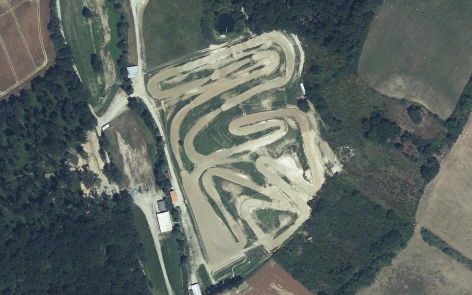 Circuit de Motocross de Gaillac Toulza seen from above