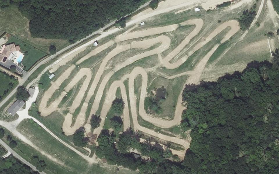 Circuit de Motocross la Gaspale vu du ciel
