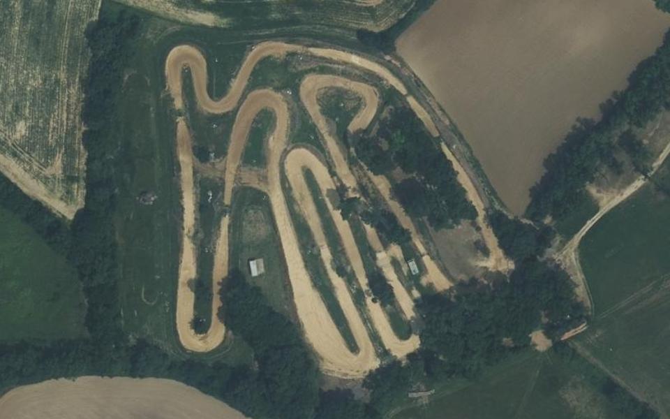 Circuit de Motocross de Marsolan vu du ciel