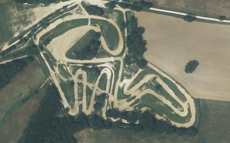 Circuit de Motocross de Maurin seen from above