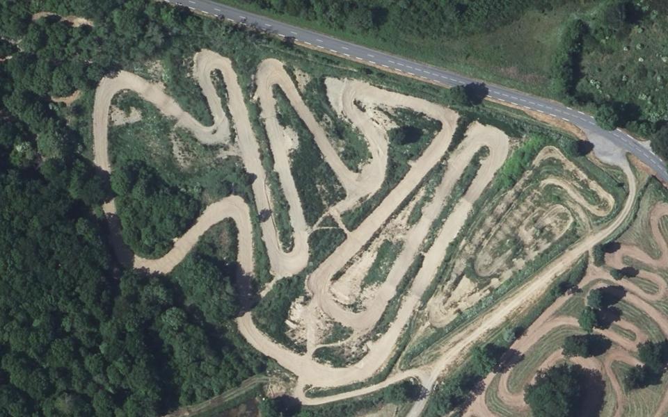 Circuit de Motocross de Lacaune seen from above