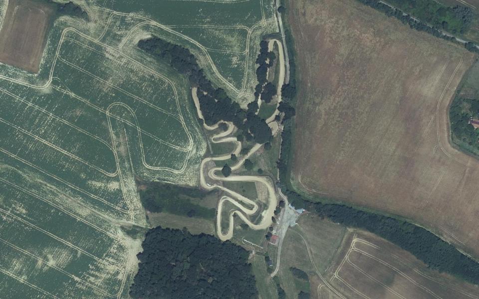 Circuit de Motocross d'Aignes vu du ciel