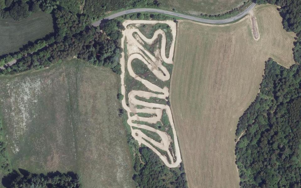 Circuit de Motocross de Sousceyrac seen from above