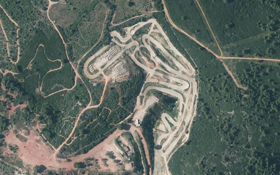Circuit de Motocross Batipalmes seen from above