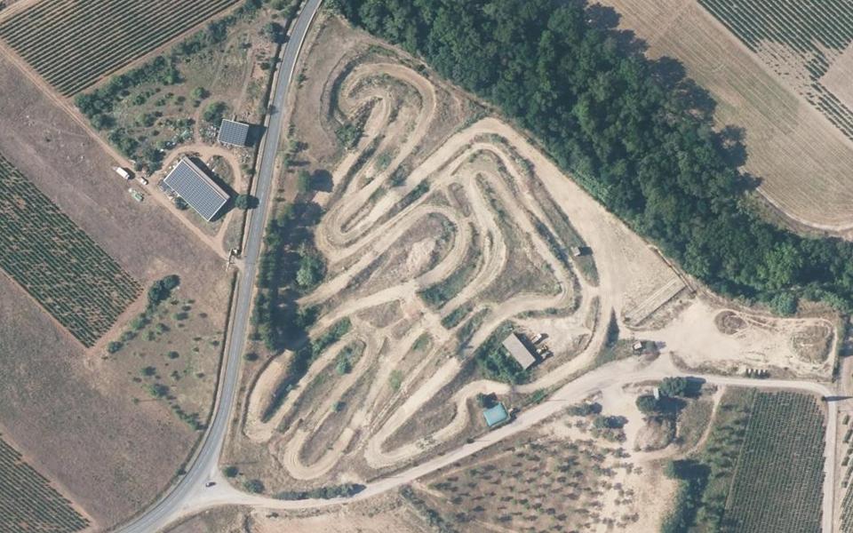 Circuit de Motocross d'Aspiran seen from above