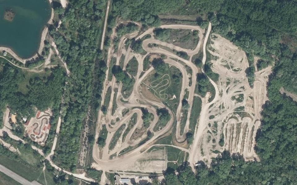 Circuit de Motocross de Pertuis vu du ciel