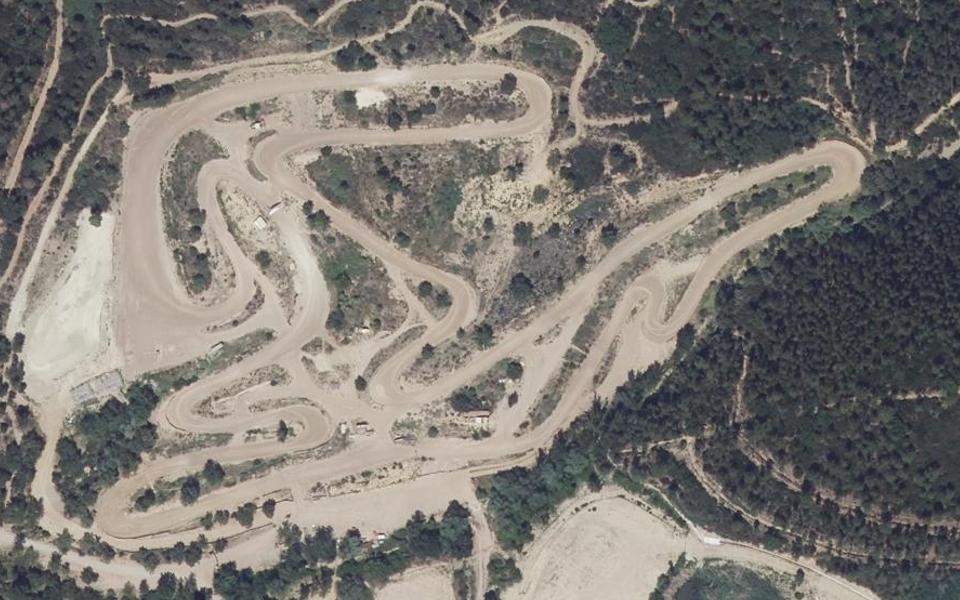 Circuit de Motocross des Adrets Valley seen from above