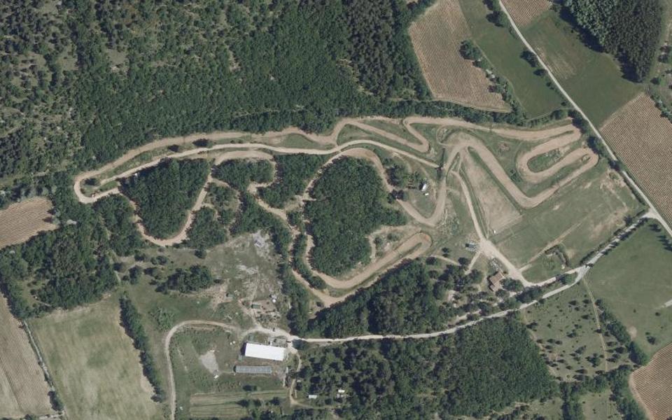 Circuit de Motocross la Grange Neuve vu du ciel