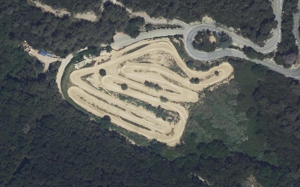 Circuit du Grand Pin Monti seen from above