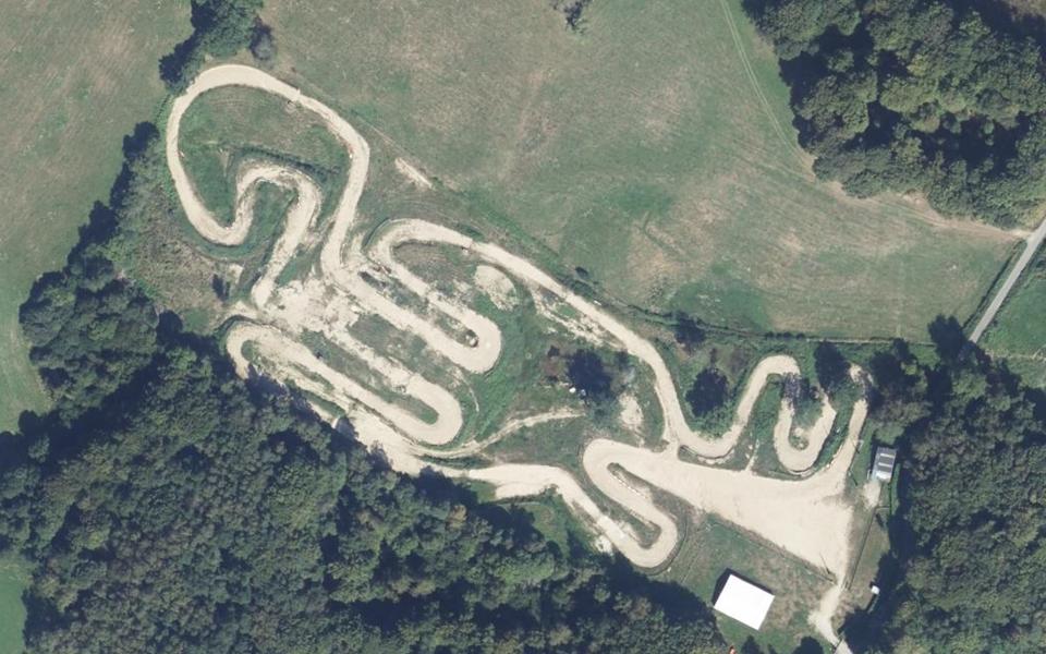 Circuit de Motocross d'Eygurande seen from above