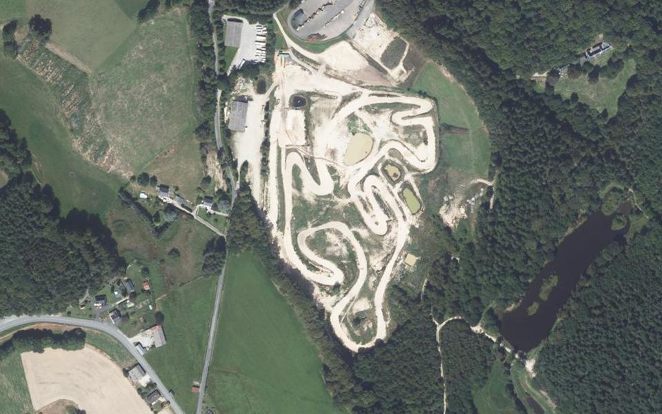 Circuit de Motocross de Treignac seen from above