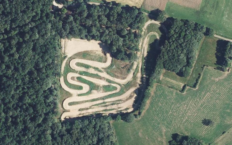Circuit de Motocross des Garennes vu du ciel