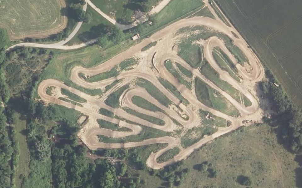 Circuit de Motocross de Landricourt vu du ciel