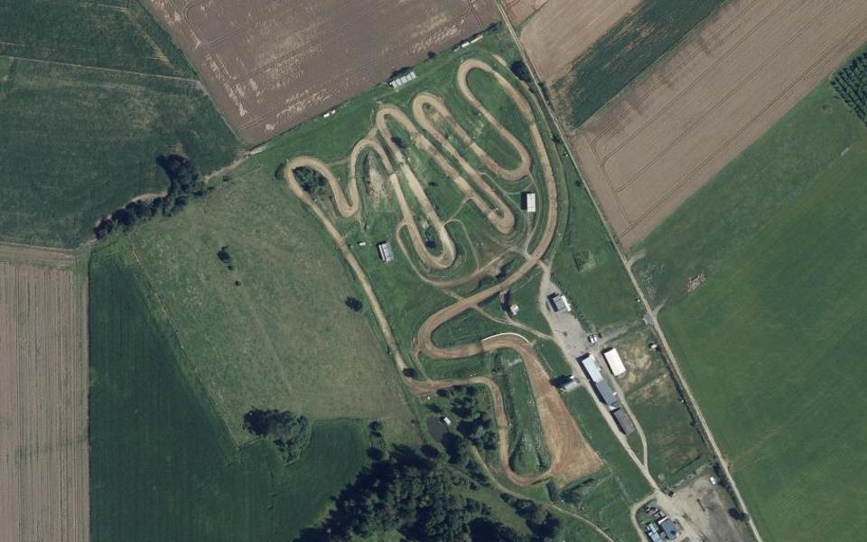 Circuit de Motocross de Plomion seen from above