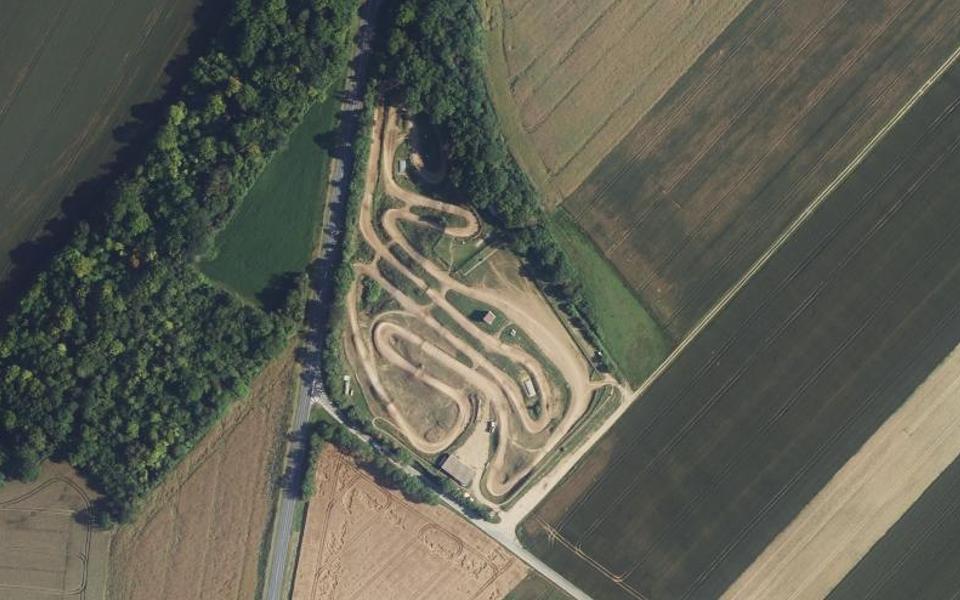 Circuit de Motocross de Valescourt seen from above